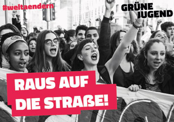 Beispiel für eine Aktionskarte zur Wahl der Grünen Jugend Berlin