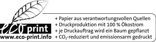 Logoversion für Digitaldruck auf Frischfaserpapier aus zert. nachhaltiger Forstwirtschaft