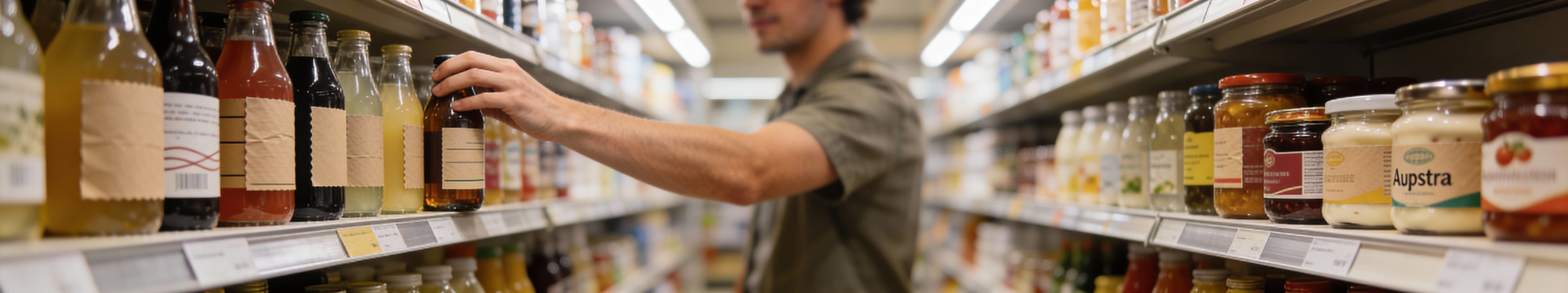 Bannerbild Nassleimetiketten, Etiketten nassklebend drucken