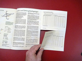 Druckerei für Kataloge mit Ausklappseite