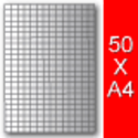 Karoblock DIN A4, 50 Blatt