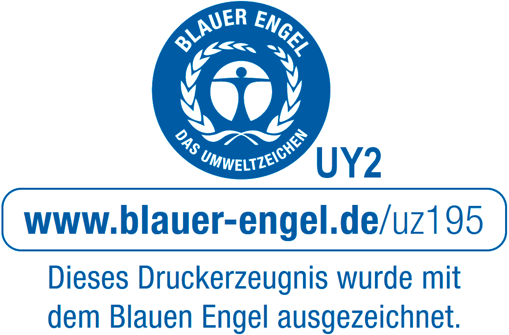 Umweltfreundlich drucken lassen - mit dem Blauen Engel